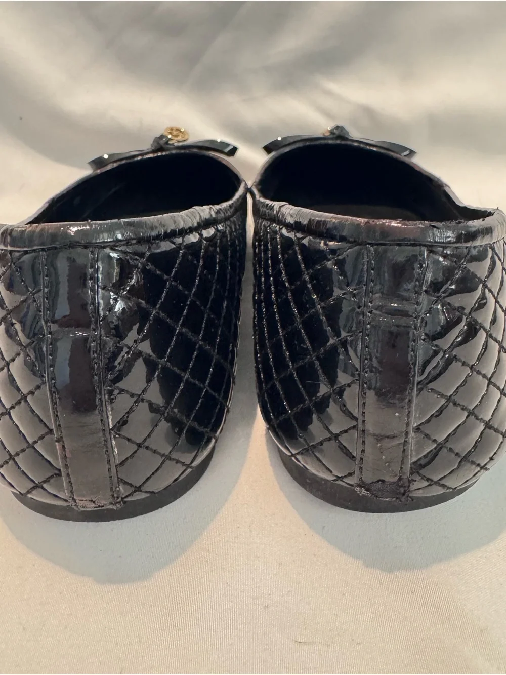 MICHAEL Michael Kors Black Melody Quilted Ballet Flats Sz 7M PW15E - Picture 6 of 7